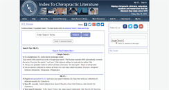 Desktop Screenshot of chiroindex.org