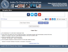 Tablet Screenshot of chiroindex.org